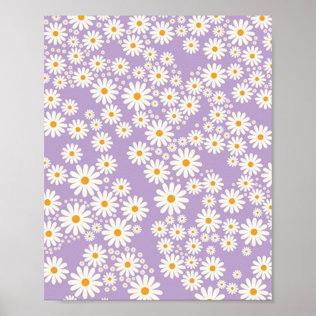 Daisy Garden 05 Lila Poster (Vorne)