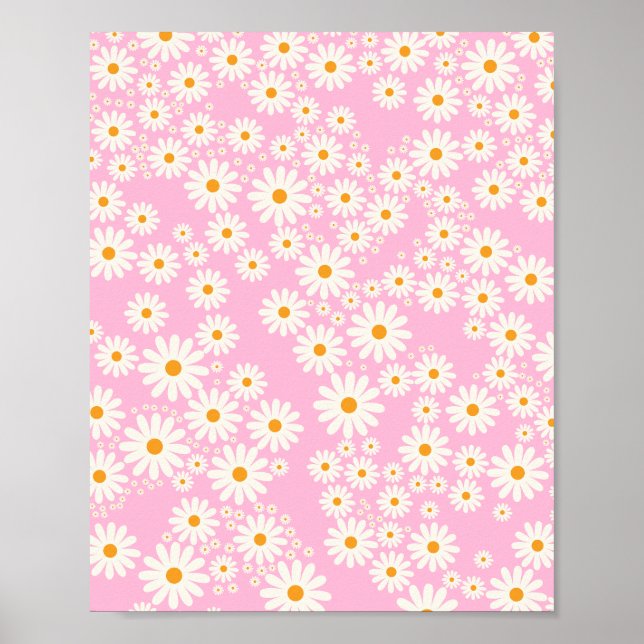 Daisy Garden 09 Baby Pink Poster (Vorne)