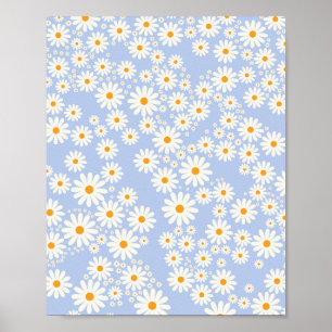Daisy Garden 10 Baby Blau Poster