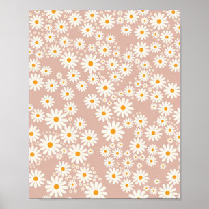 Daisy Garden 11 Neutrales Pastell Poster