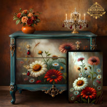 Daisy Garden at Dusk Decoupage