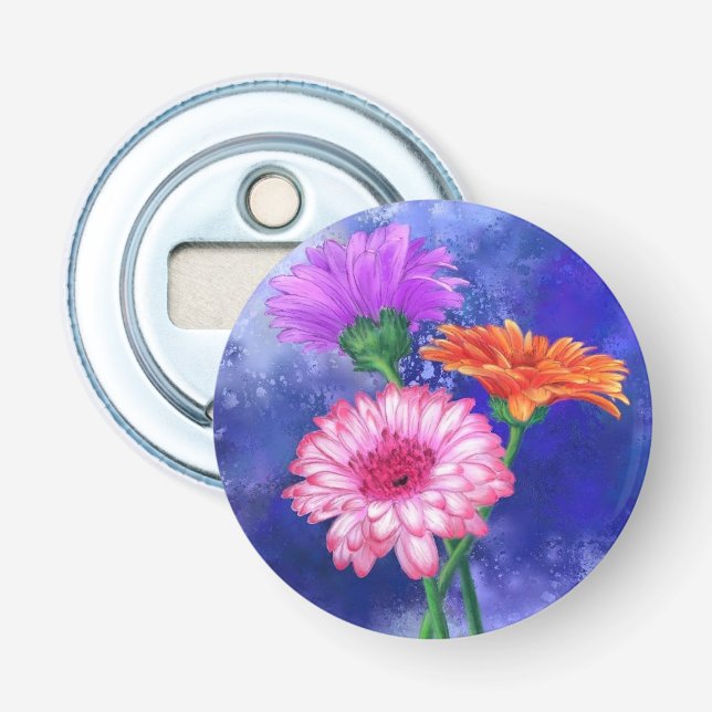 Daisy Gerbera Bottle Opener Flaschenöffner (Vorderseite)