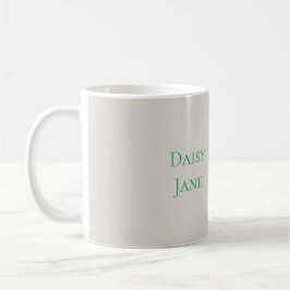 Daisy Girl Green Dress Kaffeetasse