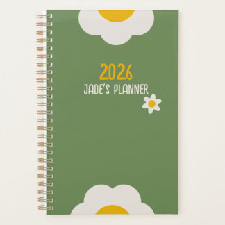 DAISY GREEN - 2026 Floral Planner Planer