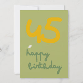 DAISY GREEN - Einladungskarte zum Geburtstag