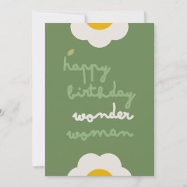 DAISY GREEN - Einladungskarte zum Geburtstag