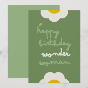 DAISY GREEN - Einladungskarte zum Geburtstag