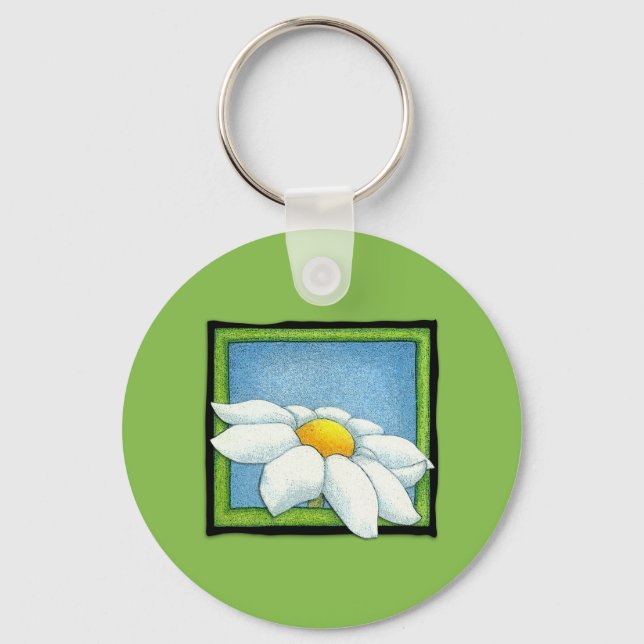 Daisy green Schlüsselanhänger (Vorderseite)