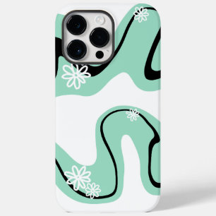 Daisy Groove in Mint Green, Black und White Case-Mate iPhone 14 Pro Max Hülle