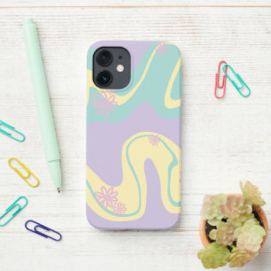 Daisy Groove Pastellfarben, gelb, Lila & grün iPhone 12 Mini Hülle