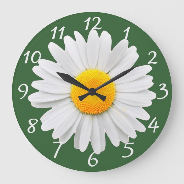 Daisy Große Wanduhr (Vorderseite)
