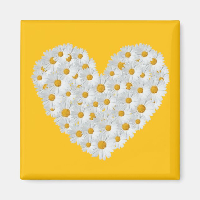 Daisy Heart Magnet (Vorne)