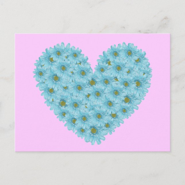 Daisy Heart Postkarte (Vorderseite)