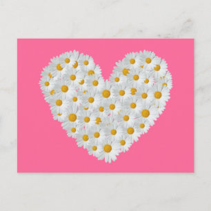 Daisy Heart Postkarte