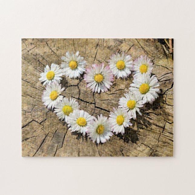 Daisy Heart Puzzle (Horizontal)