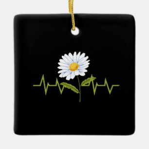 Daisy Heartbeat Keramikornament
