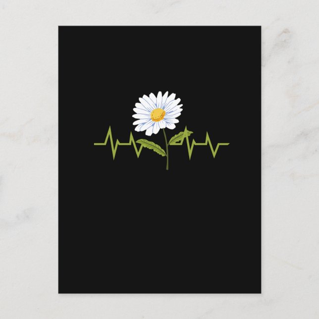 Daisy Heartbeat Postkarte (Vorderseite)