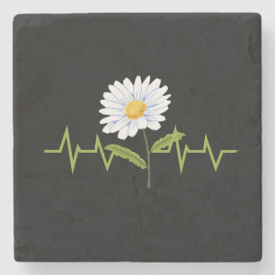 Daisy Heartbeat Steinuntersetzer