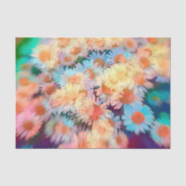 Daisy Hippie Boho Print farbenfroh floralfarbig Seidenpapier