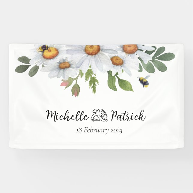 Daisy Hochzeitsbanner Banner (Horizontal)