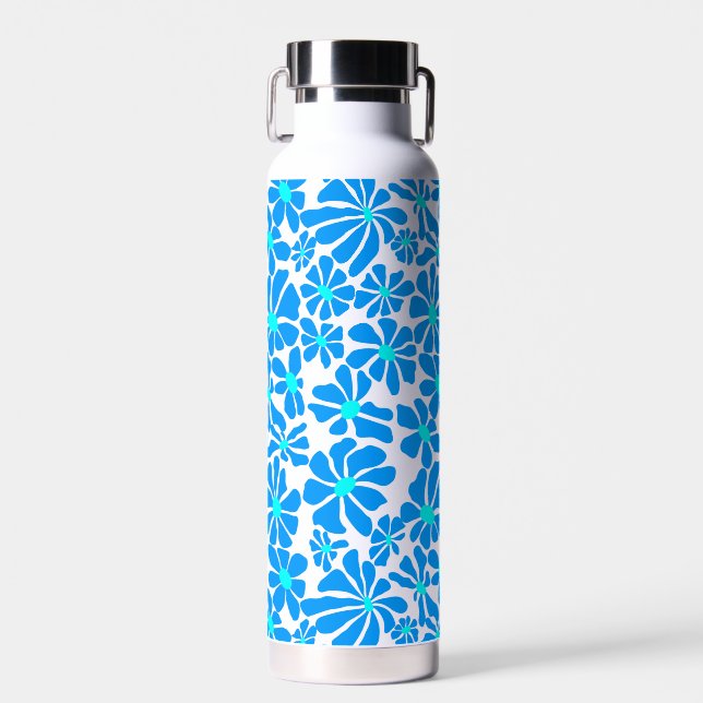 Daisy in 2 Farbtönen B02.bblue Trinkflasche (Vorne)