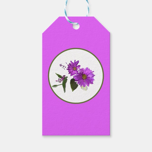 Daisy in Lavander Design Geschenkanhänger (Vorderseite)