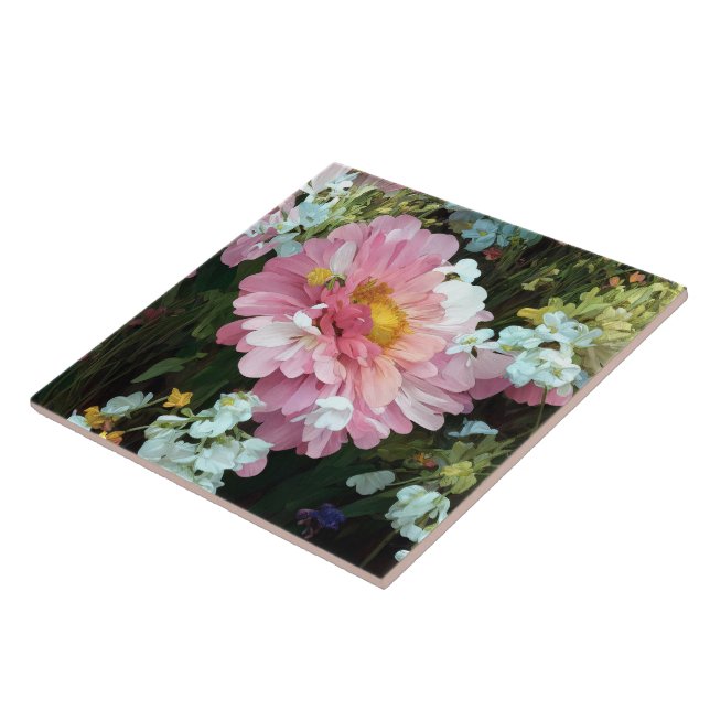 Daisy in Pink Fliese (Seite)