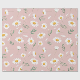 Daisy in Pink Geschenkpapier