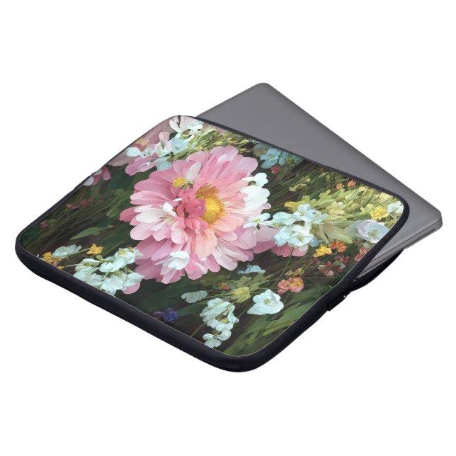 Daisy in Rosa Laptopschutzhülle (Vorne Oben)