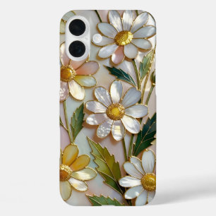 Daisy iPhone-Hülle Buntglas Warmes Blumen-Design iPhone 16 Plus Hülle