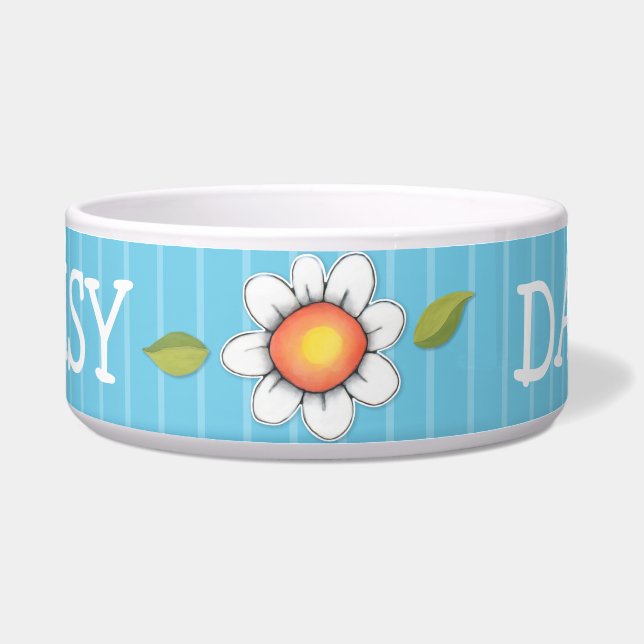 Daisy Joy Blue Hund Pet Bowl Napf (Vorderseite)