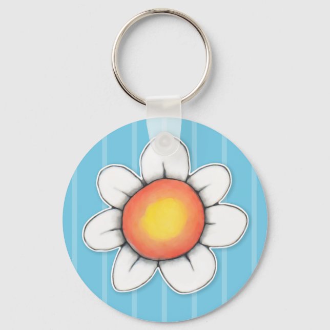Daisy Joy blue Schlüsselanhänger (Vorderseite)