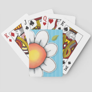 Daisy Joy Blue Stripes Bicycle® Playing Cards Spielkarten