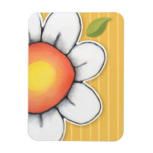 Daisy Joy gelb Premium Magnet