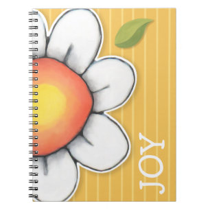 Daisy Joy-gelbes Notebook Notizblock