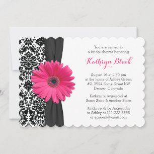 Daisy-Junggesellinnen-Abschiedseinladung Damast Einladung