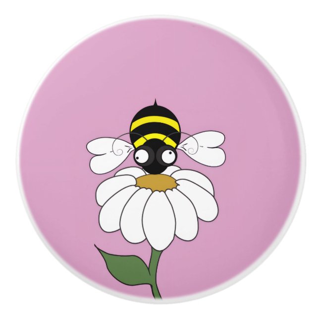 Daisy Keramik Knob Keramikknauf (Vorderseite)