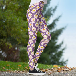 Daisy-Ketten Blume-Kunstmuster Leggings