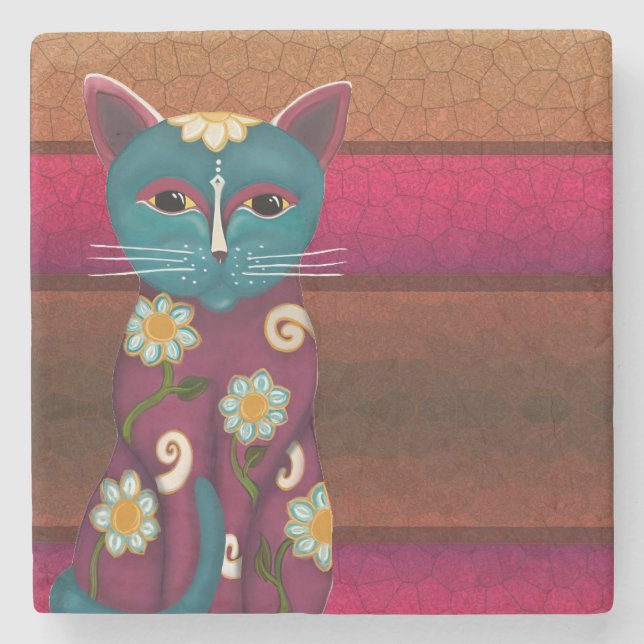 Daisy Kitty Steinuntersetzer (Vorderseite)