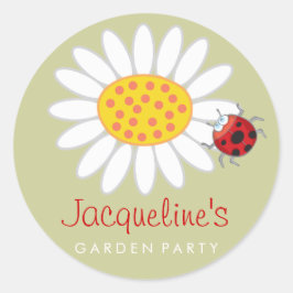 Daisy & Ladybug Kid's Garden Gastgeschenke Sticker