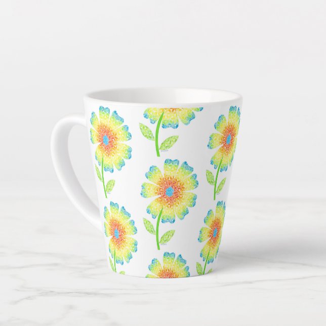 Daisy Latte Tasse (Linke Ecke)