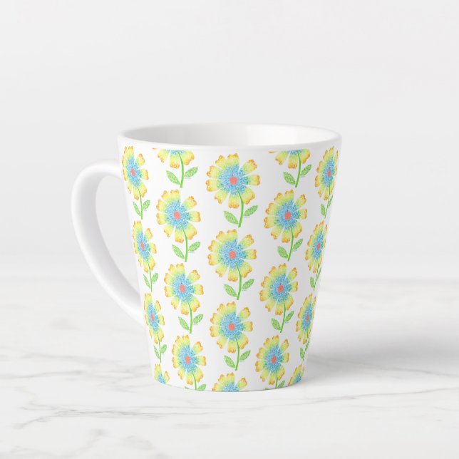 Daisy Latte Tasse (Linke Ecke)