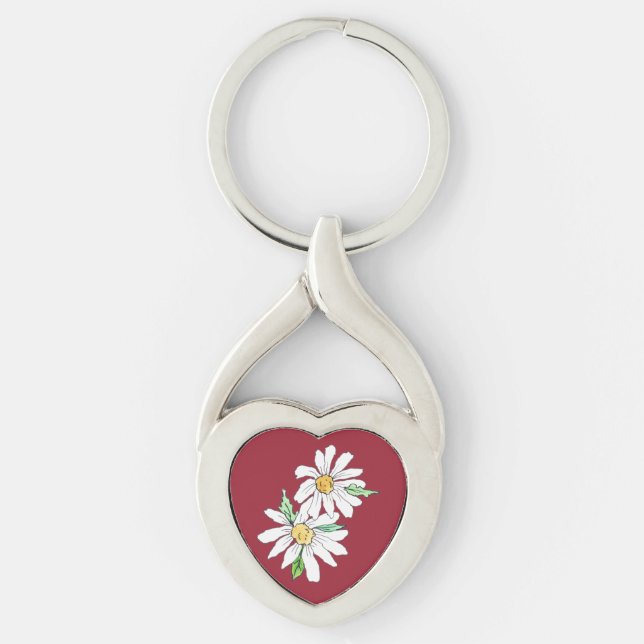 Daisy Liebe Schlüsselring Schlüsselanhänger (Vorderseite)