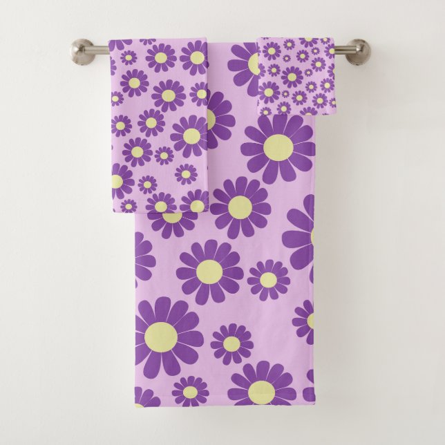 Daisy Lila Lilac Badhandtuch Set (Insitu)