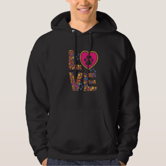 Daisy LOVE Letters Animal Paw Prints Hoodie