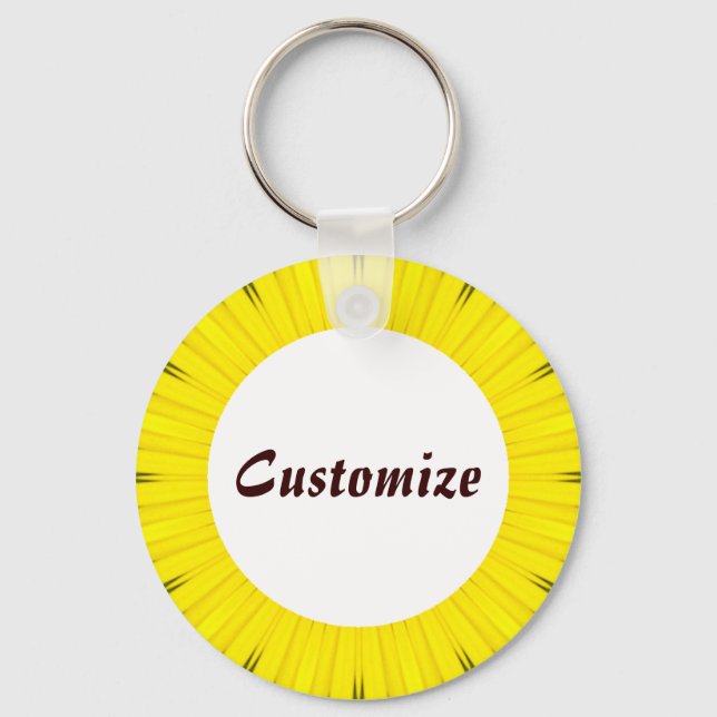 Daisy Mandala Template 01 Schlüsselanhänger (Vorderseite)