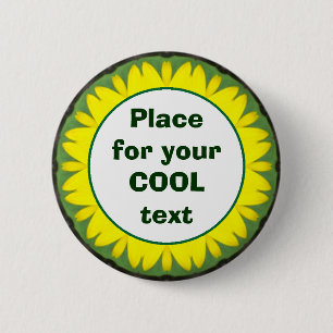 Daisy Mandala Template 03 Button