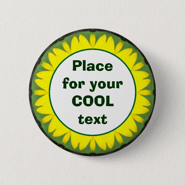 Daisy Mandala Template 03 Button (Vorderseite)