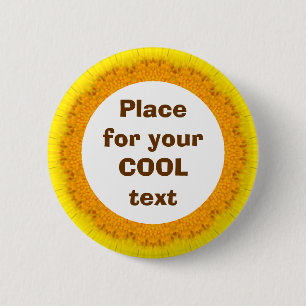 Daisy Mandala Template 07 Button