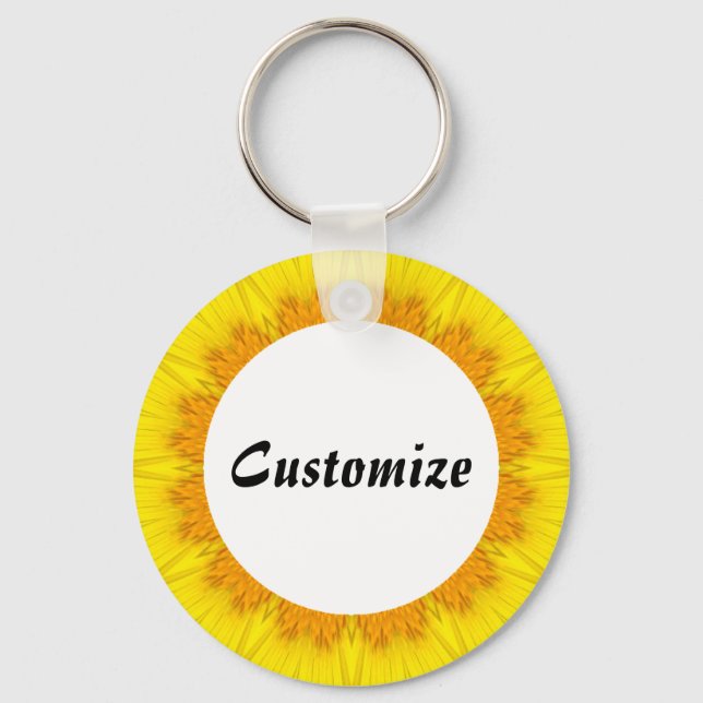 Daisy Mandala Template 17 Schlüsselanhänger (Vorderseite)